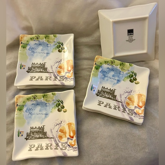 (4) 222 Fifth “Paris Travels” PTS International. 5.25” - Picture 1 of 8